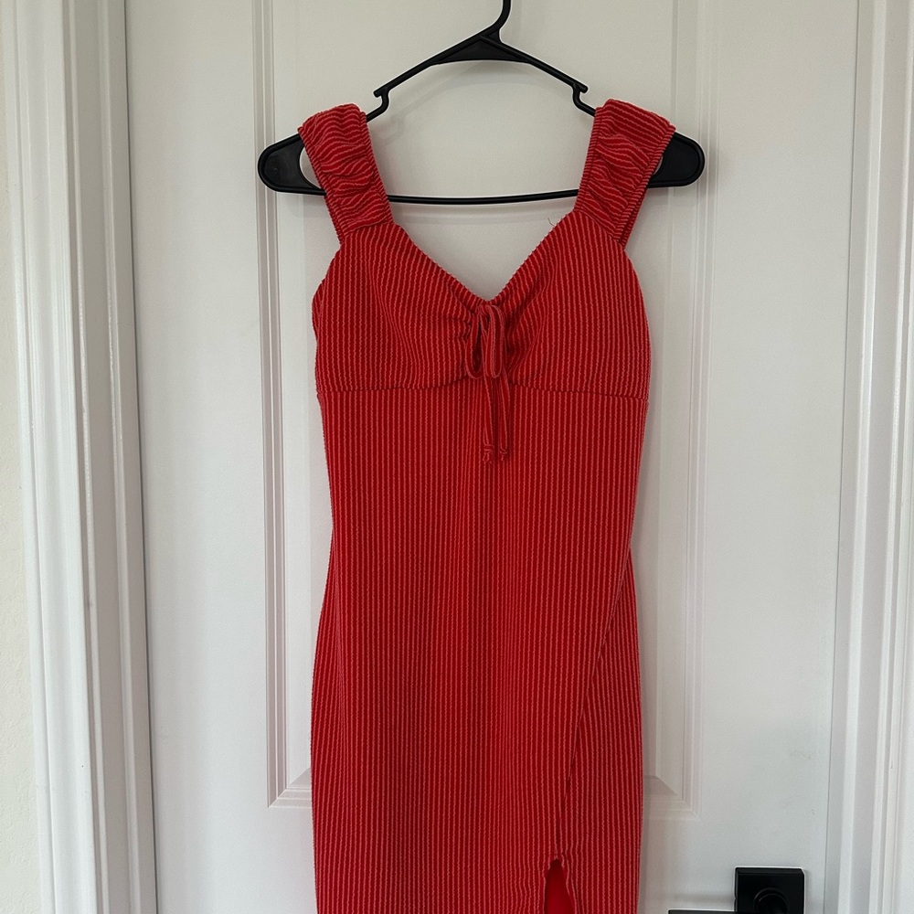 No Boundaries Red Bodycon Mini Dress